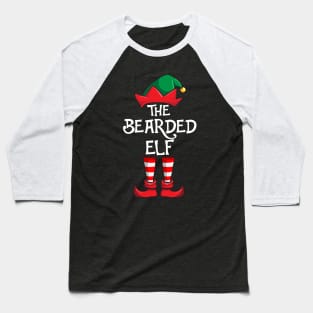 Bearded Elf Matching Family Christmas Baseball T-Shirt